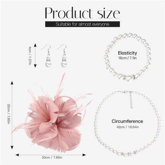 Fascinator Hat for Women Tea Party Derby Hat with Feather Funeral Headpiece - Picture 4 of 7